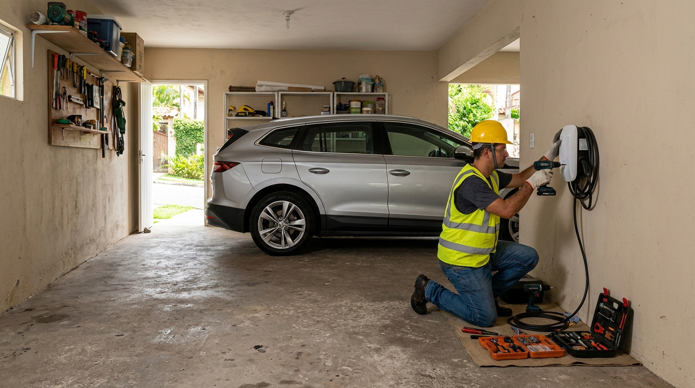 Instalação em garagem ou condomínio em Taubaté‑SP