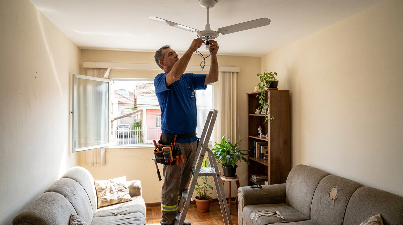 Montagem de Ventilador em Taubaté‑SP